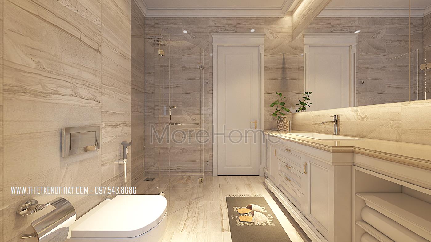Thiết kế nội thất phòng tắm biệt thự Vinhomes GreenBay